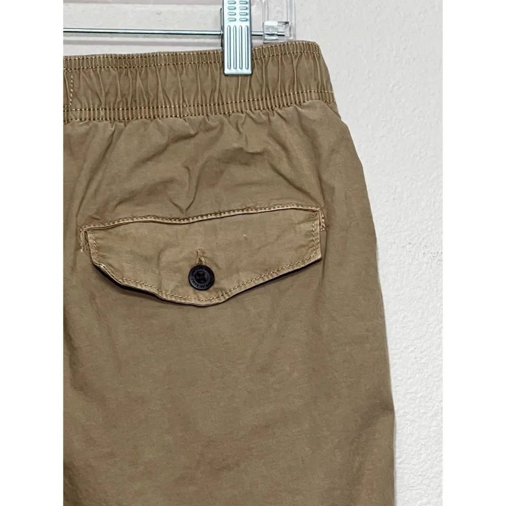 Joggers American Eagle Next Level Flex Khaki/Tan Elastic Waist Cuffs Small - Picture 5 of 8